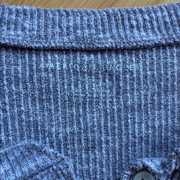 Women’s Ribbed Henley Top - Picture 2 of 2